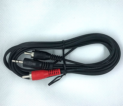 Audio cable 3.5mm stereo plug to 2RCA plug