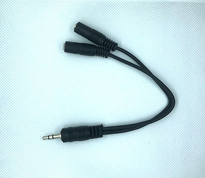 Audio Cable 3.5mm stereo plug to Double 3.5mm stereo jack