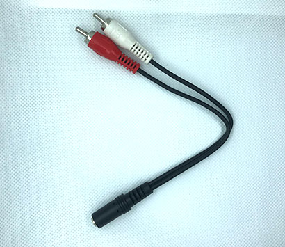 Audio cable 3.5mm stereo Jack to 2RCA plug